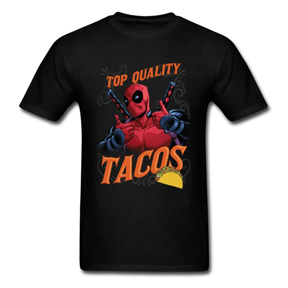 Top Quality Tacos T Shirt Deadpool Tops Men Tshirt Mutant Hero Clothing Funny Summer Tees Black Tshirts Cartoon Printed |