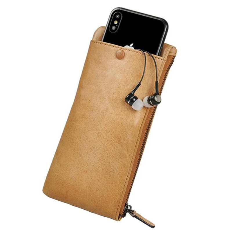 Универсальные кошельки Carteira кошелек из натуральной кожи сумка для iphone 7 Plus 5 SE 6 6S