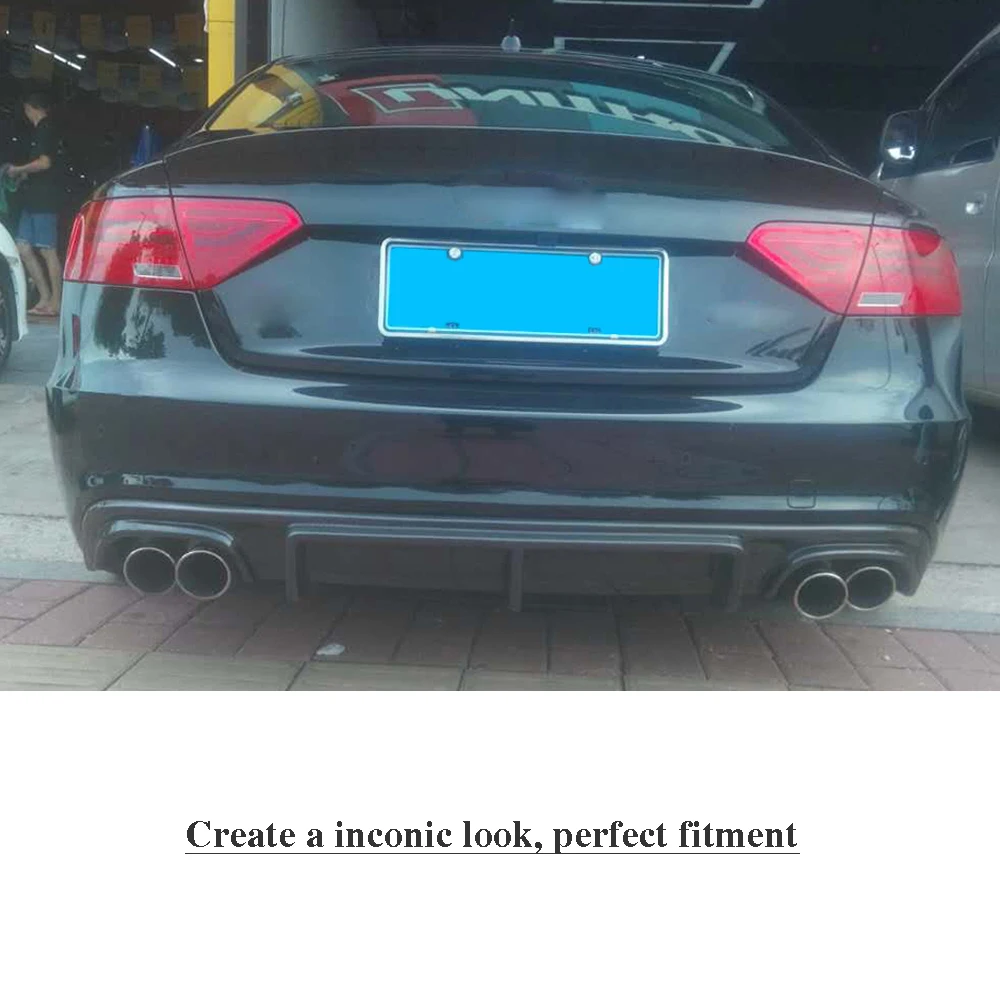 Задний бампер из углеродного волокна диффузор спойлер для Audi S5 A5 Sline 4 двери 2 двери 2012