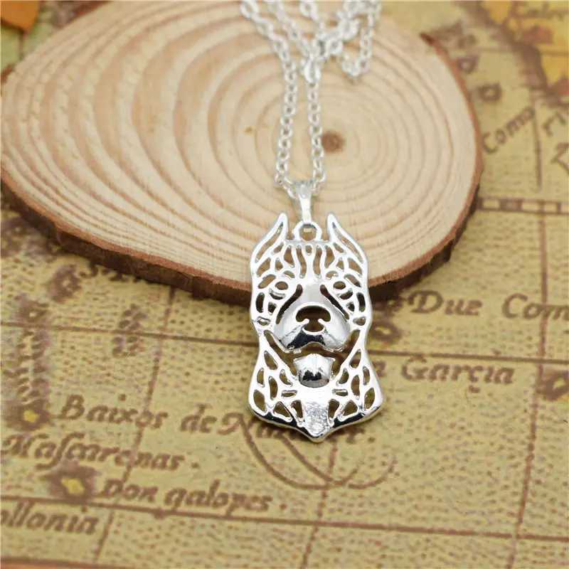 LPHZQH модное милое ожерелье американский питбул собака кулон женский трендовый