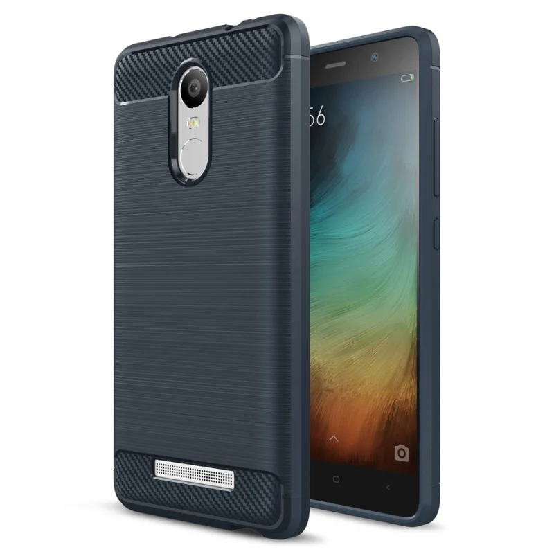KEYSION Case for Xiaomi Redmi Note 3 Mobile Phone Bag Carbon Fibre Brushed TPU Cases Pro Cover |