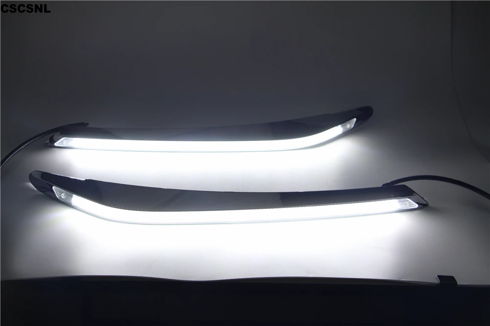 CSCSNL 2 шт. светодиодные дневные ходовые огни светильник для Honda City Grace 2015 2018 желтый