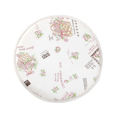 flower Новинка 12,9 дюймов круглая подушка для сиденья противоскользящая хлопчатобумажная льняная холщовая Подушка для стула 2 см Губка Толщина стула коврики для детей - Цвет: flower
