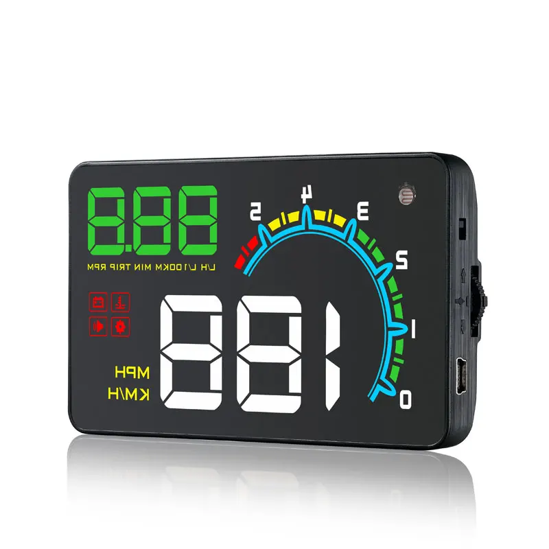 Dealcoo 4 дюйма OBD2 HUD Автомобиль gps Head Up Дисплей проектор на лобовое стекло Скорость