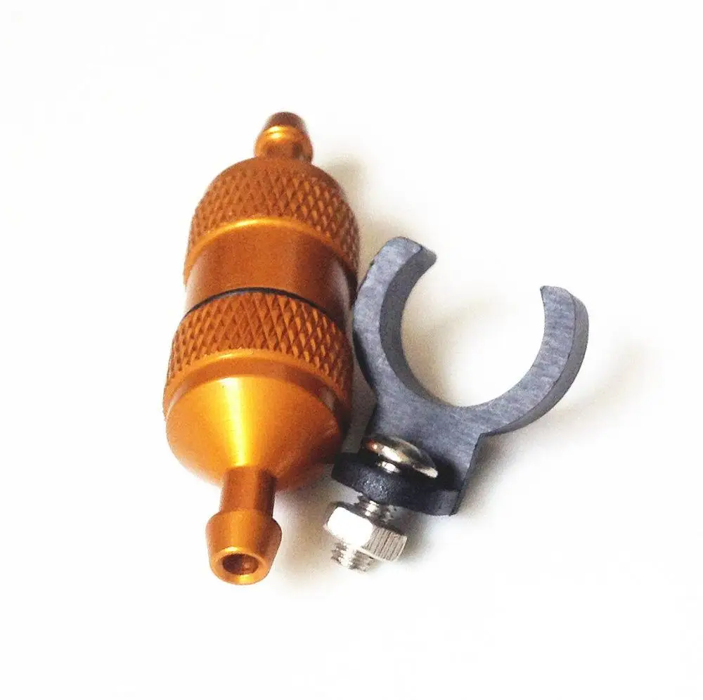 Золотой большой алюминиевый топливный фильтр с праймером для катера 26cc rc |