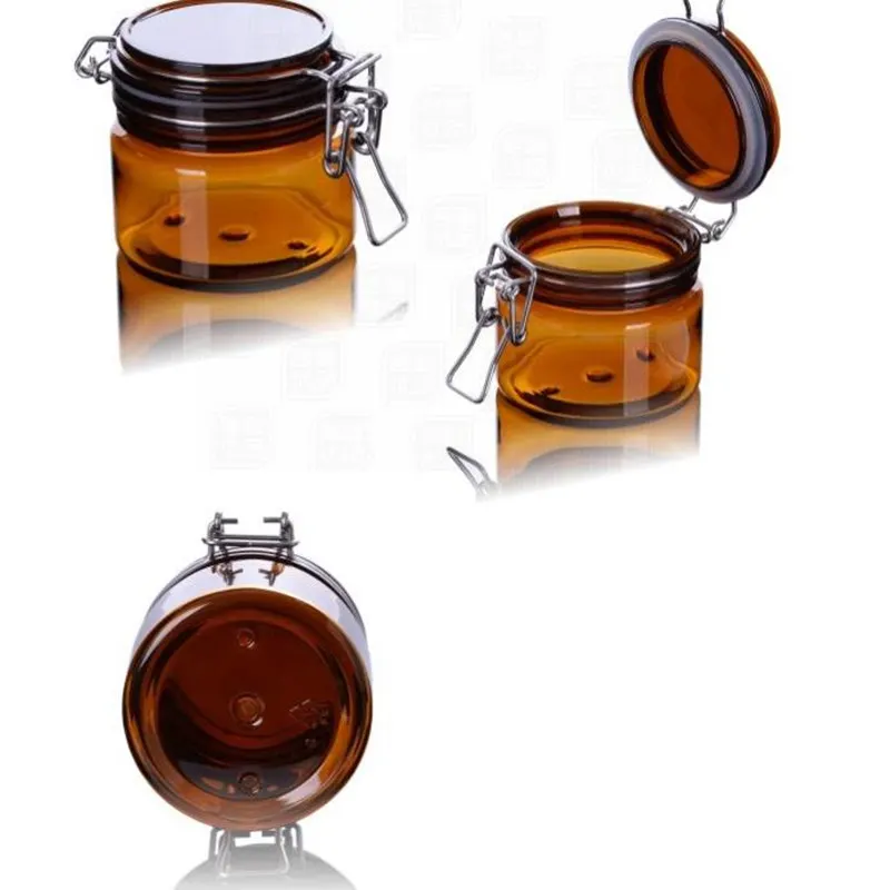 220 мл Для ванной Соль Бутылка Для женщин косметический fefillable jar пустой Пластик маска для лица контейнер f20172374