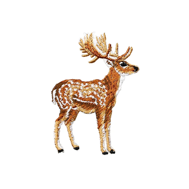 Нашивка Sika deer для платья шляпы сумки сделай сам нашивки из ткани с животными