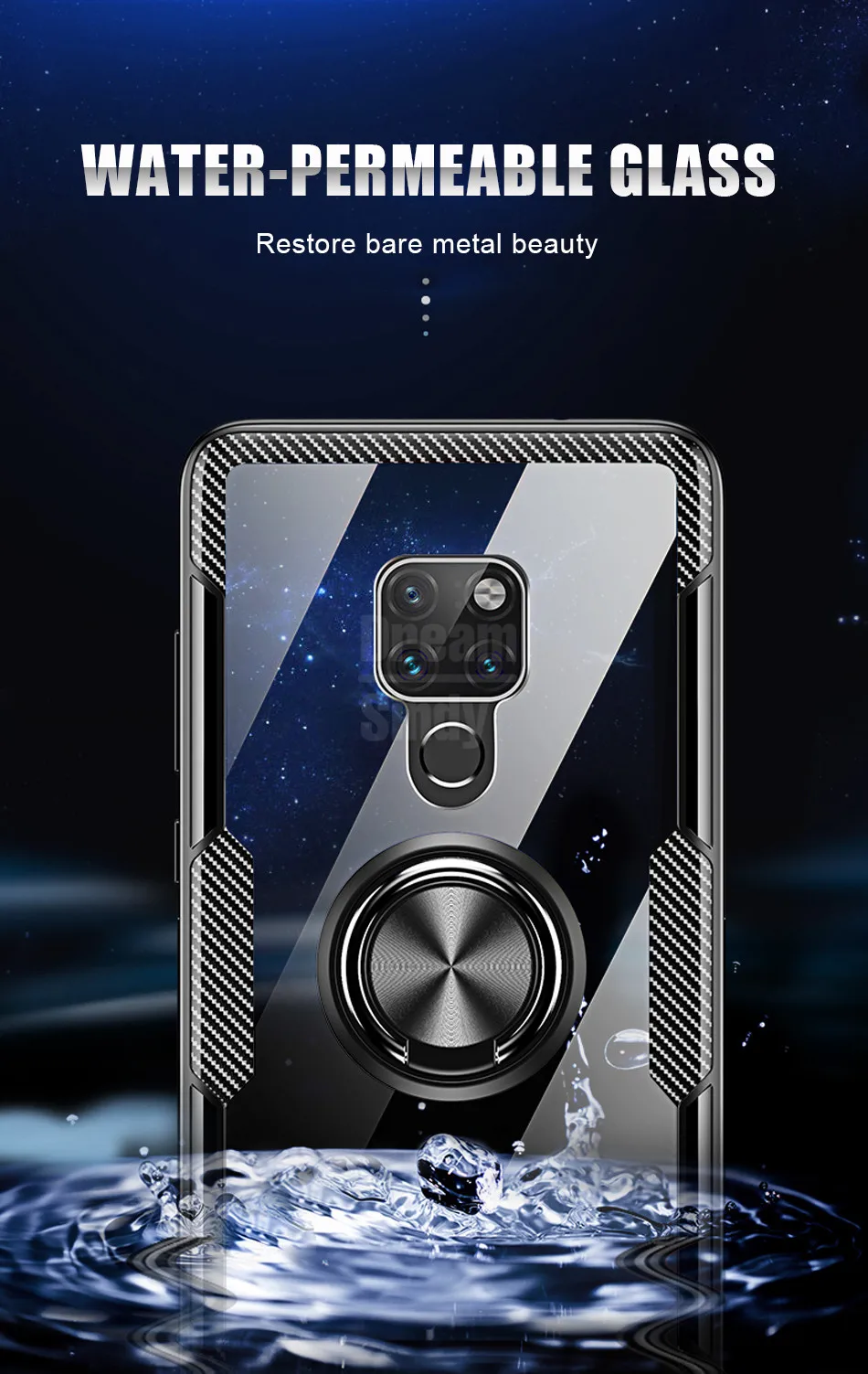 Роскошный Магнитный чехол с металлическим кольцом для huawei mate 20 Pro P20 Pro противоударный чехол для huawei P20 Lite mate 20 Lite чехол