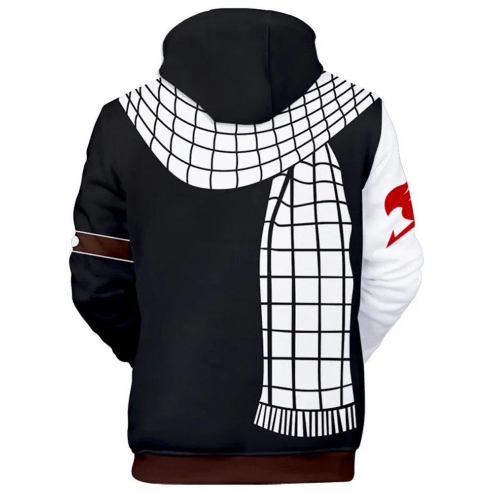 

Anime Aikooki Fairy Tail Zipper Hoodies Sweatshirt Hoody 3D Print Autumn Winter Polluver Streetwear cosplay costume made
