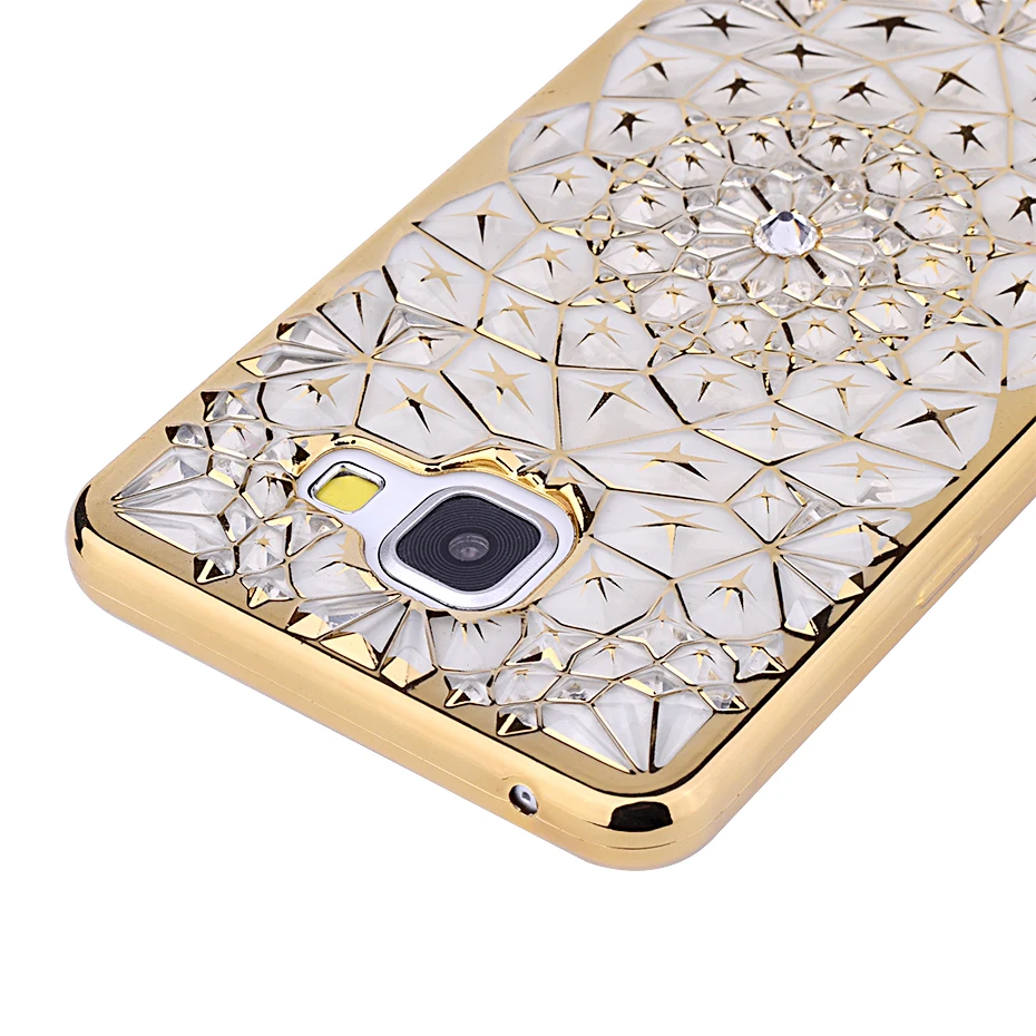 Dagudon Роскошные ТПУ Алмаз чехол для Samsung Galaxy A5 2016 A510F Bling золота мягкий Коке |