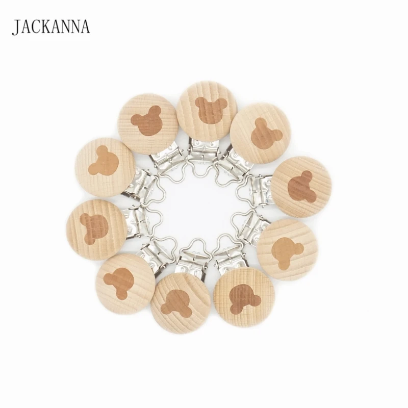 Держатель для соски Пустышки из Букового дерева 5 шт.|Соска-пустышка| |