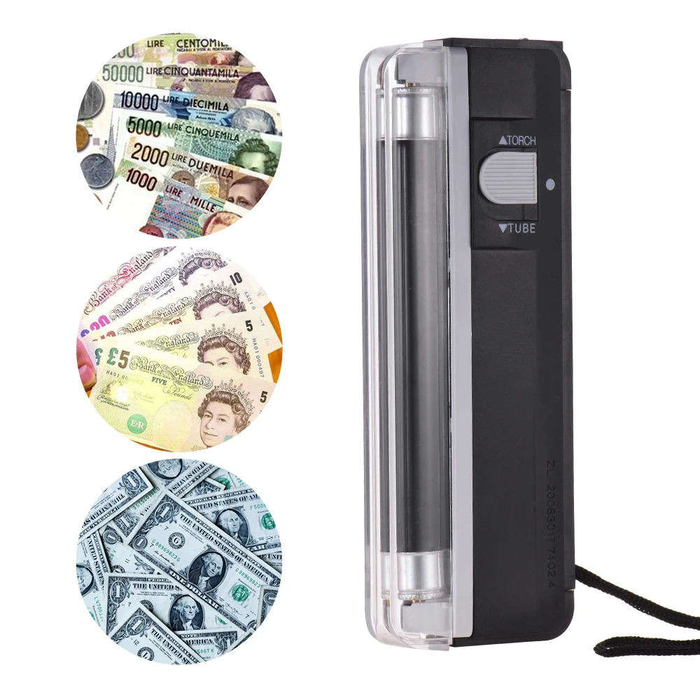 2 in 1Money детектор портативный мини Поддельные наличные банкноты проверка купюр