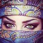 Алмазная 5d Вышивка с квадратными стразами, картина сделай сам в виде глаз мусульманской женщины, мозаика стразы, Набор для вышивки крестиком