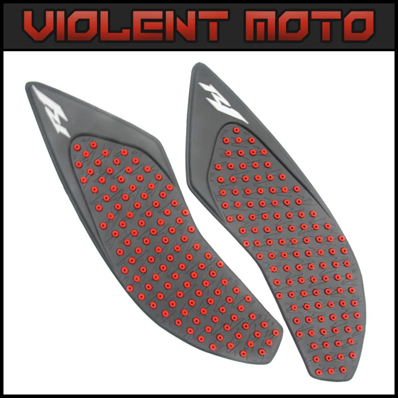 Красный Для Yamaha R1 YZF R1 R1M R1S 15, 16, 17, 18, бак мотоцикла тяги Сторона Pad газа топлива Колено Возьмитесь наклейка - Цвет: Красный
