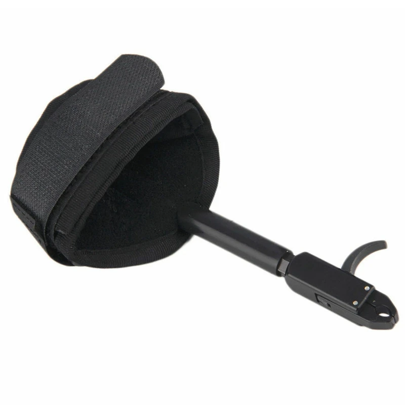 Открытый Черный Цвет стрельба из лука релиз помощь триггер браслет лука|Уличные