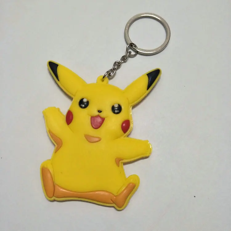 Мультфильм брелок с покемоном ПВХ брелок косплей Poochyena Snorlax Psyduck Bulbasaur Squirtle милые забавные новинки аксессуары Llavero