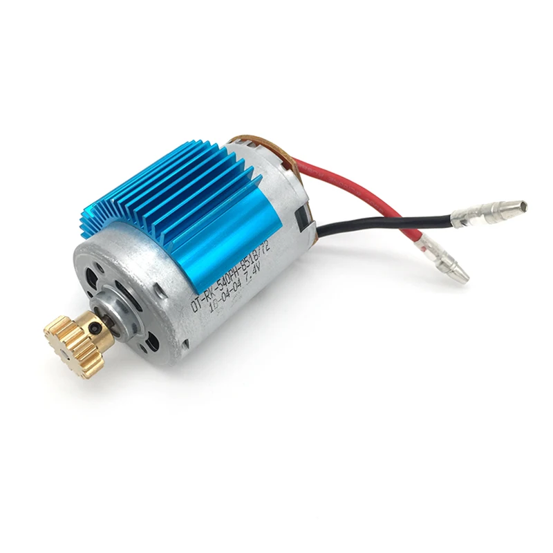 Wltoys 12428 12423 1/12 RC автомобильные запчасти 540 мотор и 17T радиатор двигателя 12428-0121 + 0088