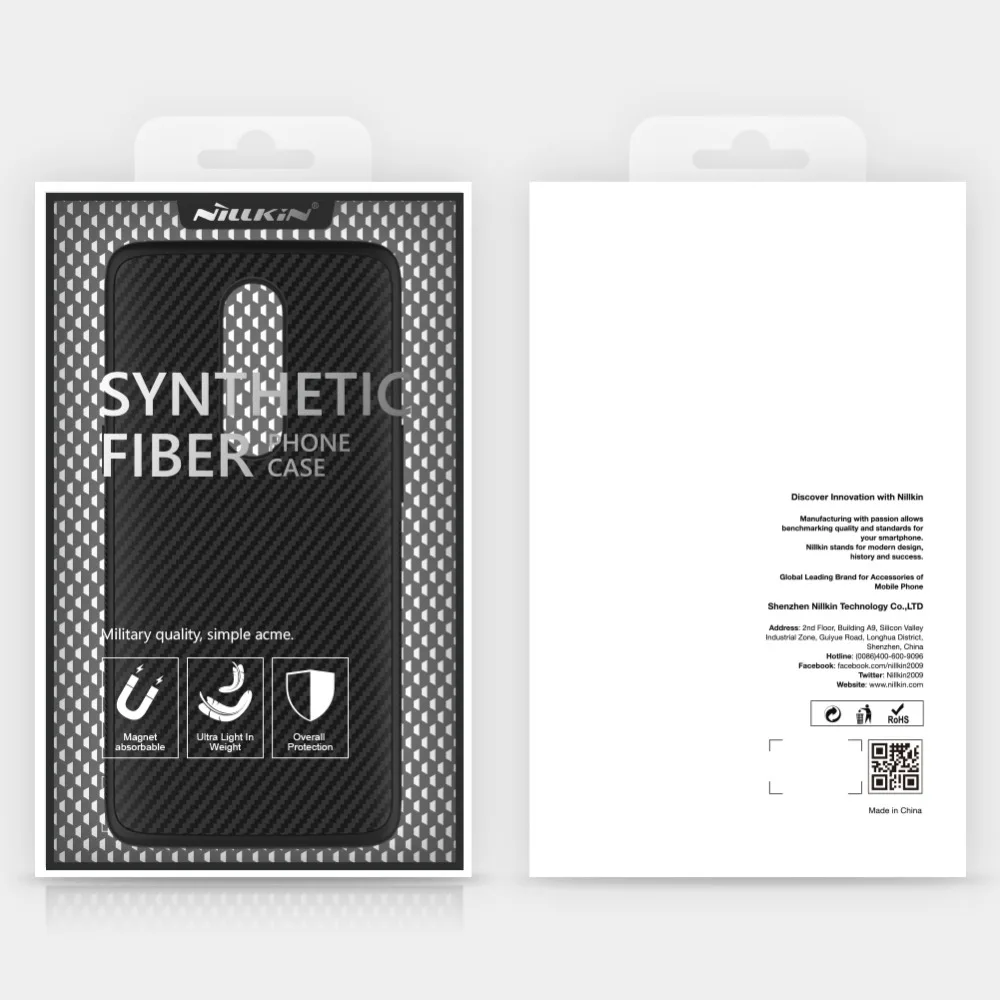 Для oneplus 6 Nillkin синтетическая Пластиковая Задняя жесткая задняя крышка из ПК чехол для oneplus 6 A6000 Магнитный чехол для телефона 6,2" дюймов