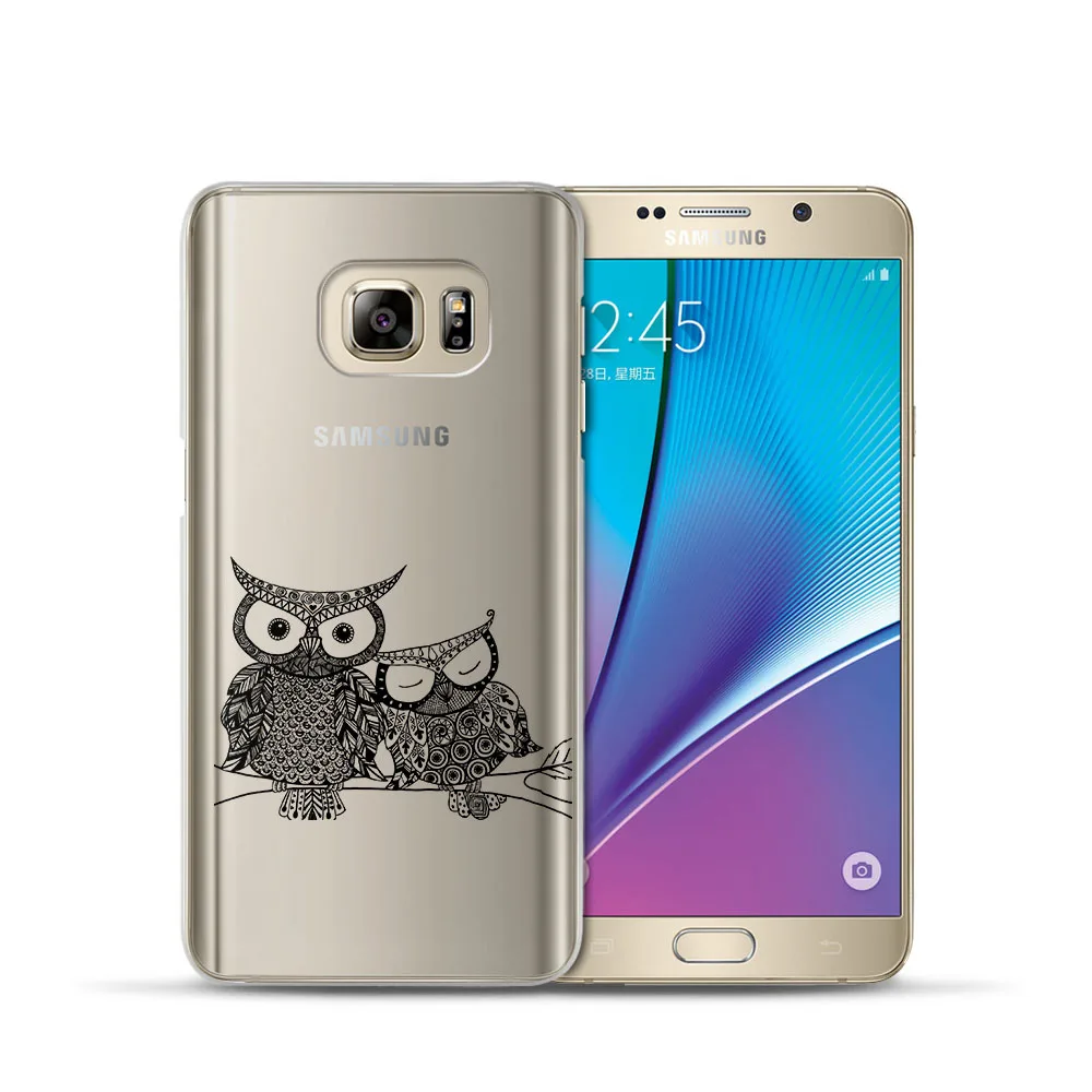 Fashion For Samsung Galaxy J3 J5 J7 A5 A3 2017 2016 2015 Prime S6 S7 Edge S8 S9Plus Owl Animal Phone Case Coque Cover Fundas |