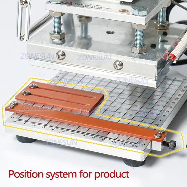Positioning plate ZONESUN машина для горячего тиснения фольгой аксессуар Запасные Части положение держатель рулона фольги держатель Т-образной паз верстак нагревательный элемент - Цвет: Positioning plate