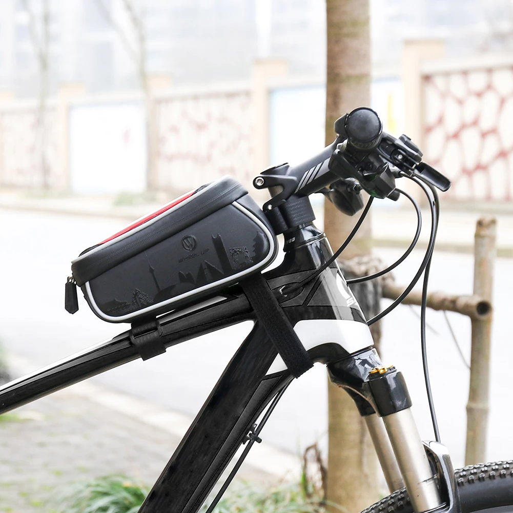 MTB велосипедная сумка 6,0 дюймов с сенсорным экраном велосипедная Рама седельная сумка велосипедная верхняя водонепроницаемая сумка чехол для телефона Аксессуары для велосипеда