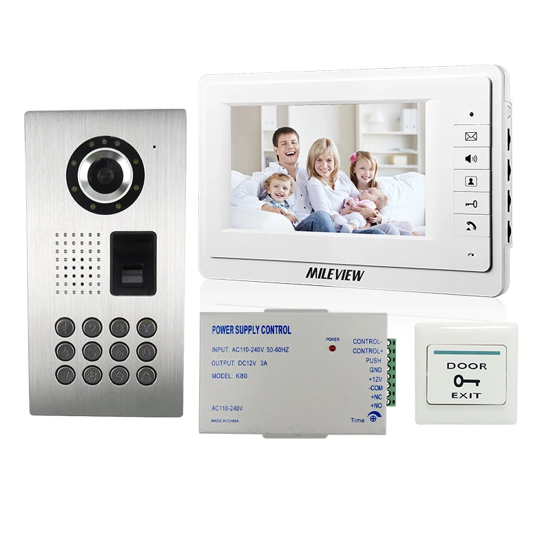 Бесплатная доставка Новый 7 &quotэкран ЖК видео дверной звонок Домофон Система +