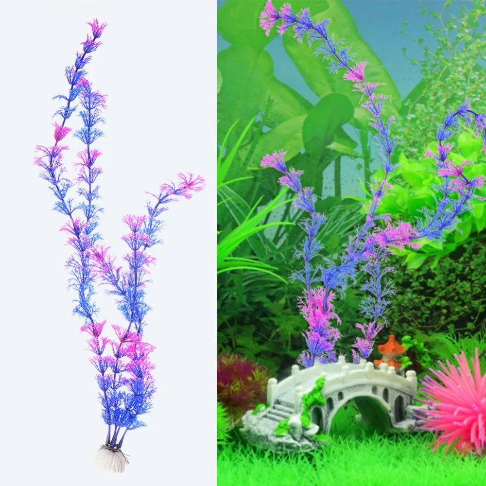 1 шт. искусственные декоративные растения водные декорации украшения для