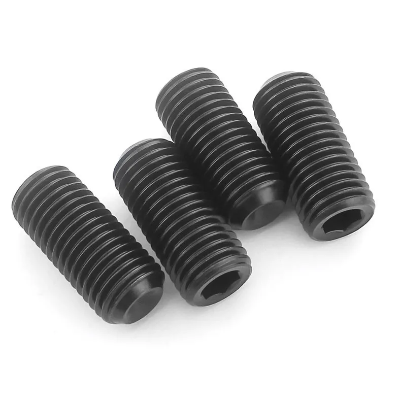 

100/50pcs DIN916 M2 M2.5 M3 M4 M5 Black Carbon Steel Grub Screws Inner Hexagon Socket Set Screw
