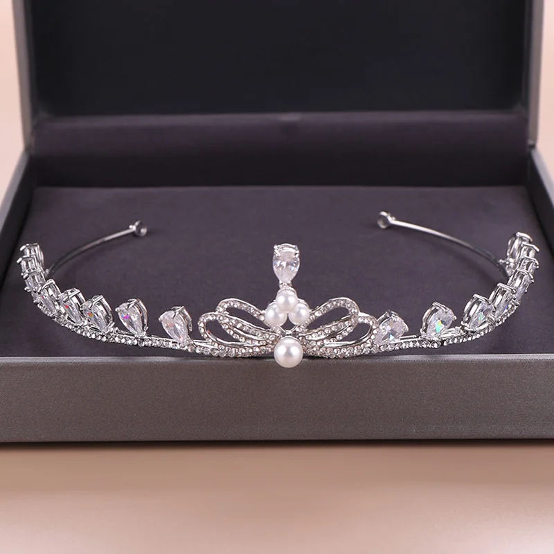 

Crystal Tiara Crown Women Hair Jewelry Rhinestone Hairband Headwear Princess Bride Crown Wedding Hair Accessories