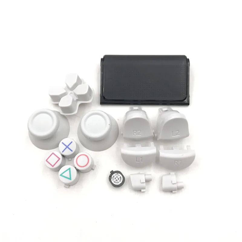 White 10 комплектов L1 R1 L2 R2 набор триггерных кнопок Замена для PS4 Pro контроллер для PS4 4,0 JDS 040 JDM 040 набор кнопок - Цвет: White