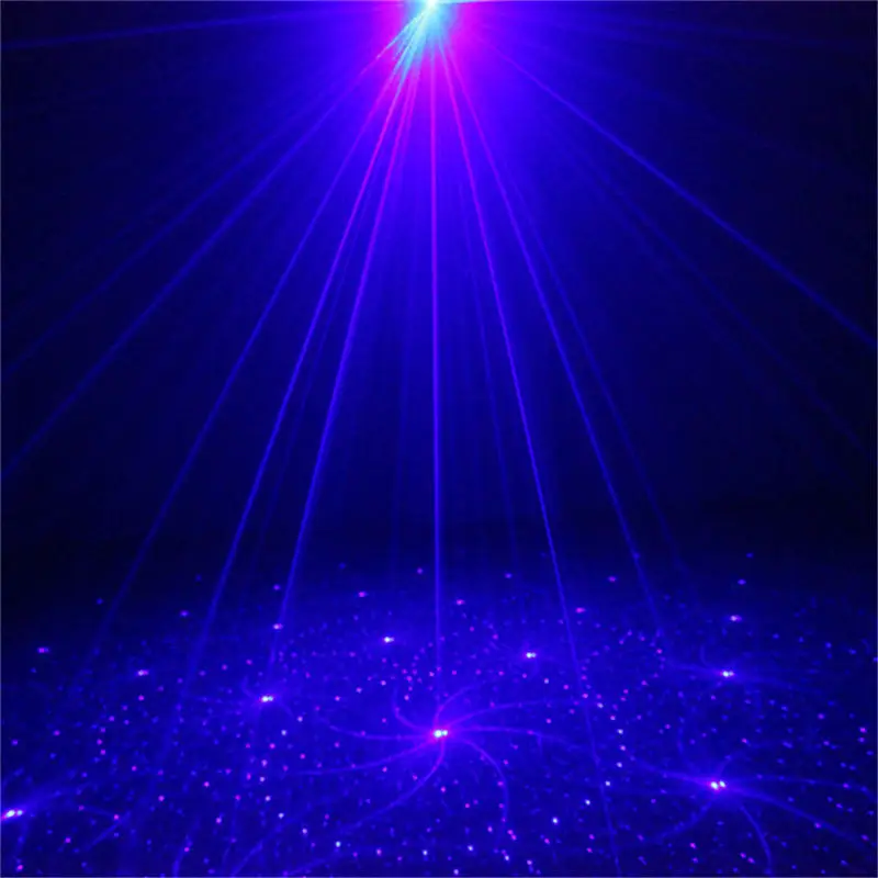 Портативный 18 Gobos красный синий лазерный проектор света 3 Вт Blove LED крест