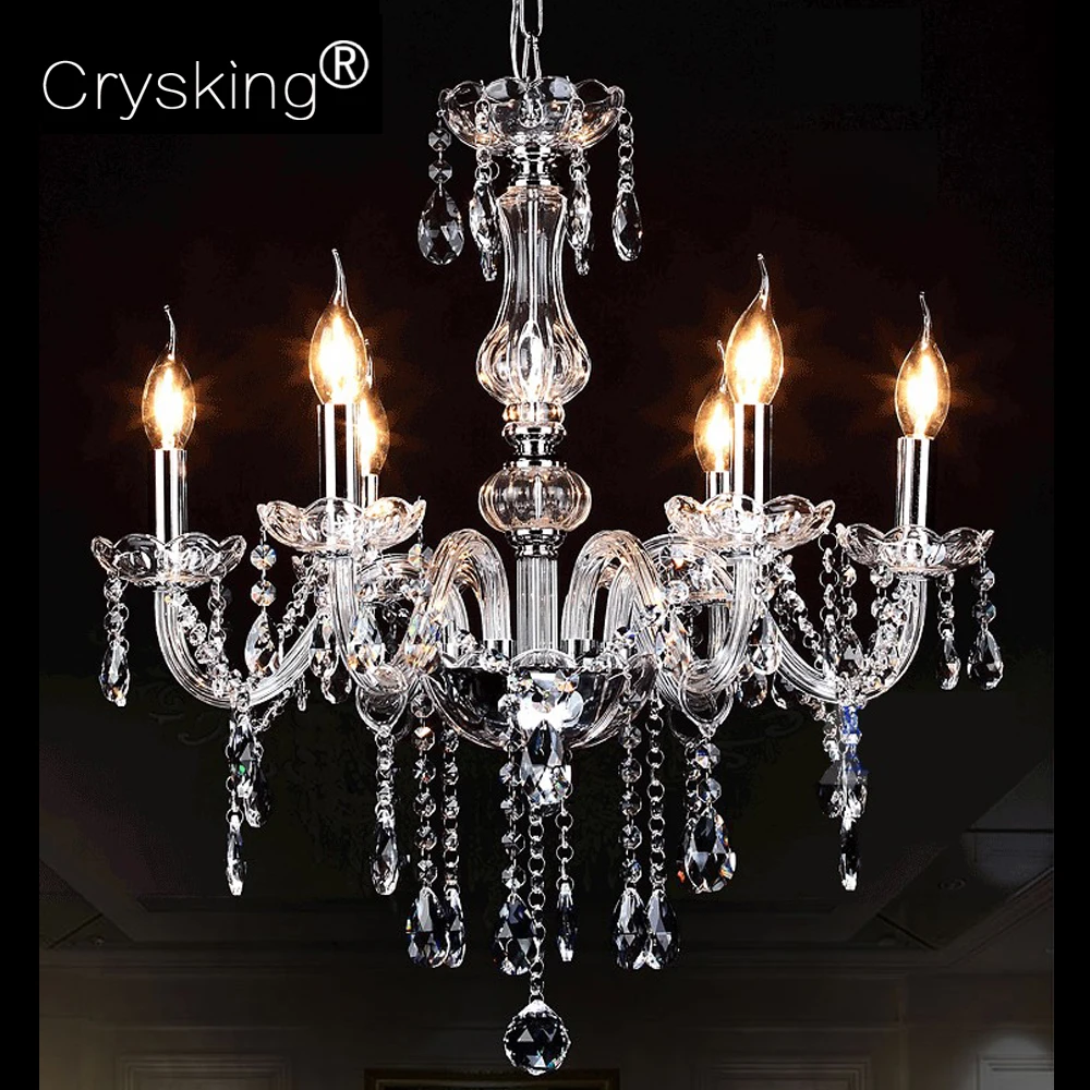 

Crystal Chandelier Russia Modern Lustre de Cristal Living Room Lighting Luminaria Ceiling Chandelier Lampadario Light Candelabro