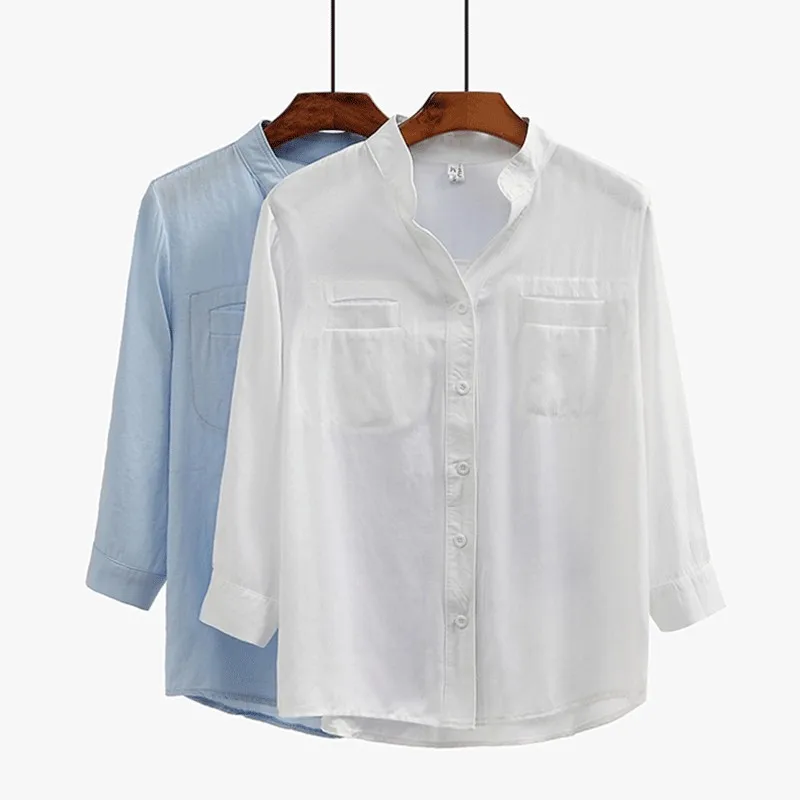 

white shirt women blouses cotton ladies tops chemise femme long sleeve blouse women shirts camisas blusas mujer de moda 2018