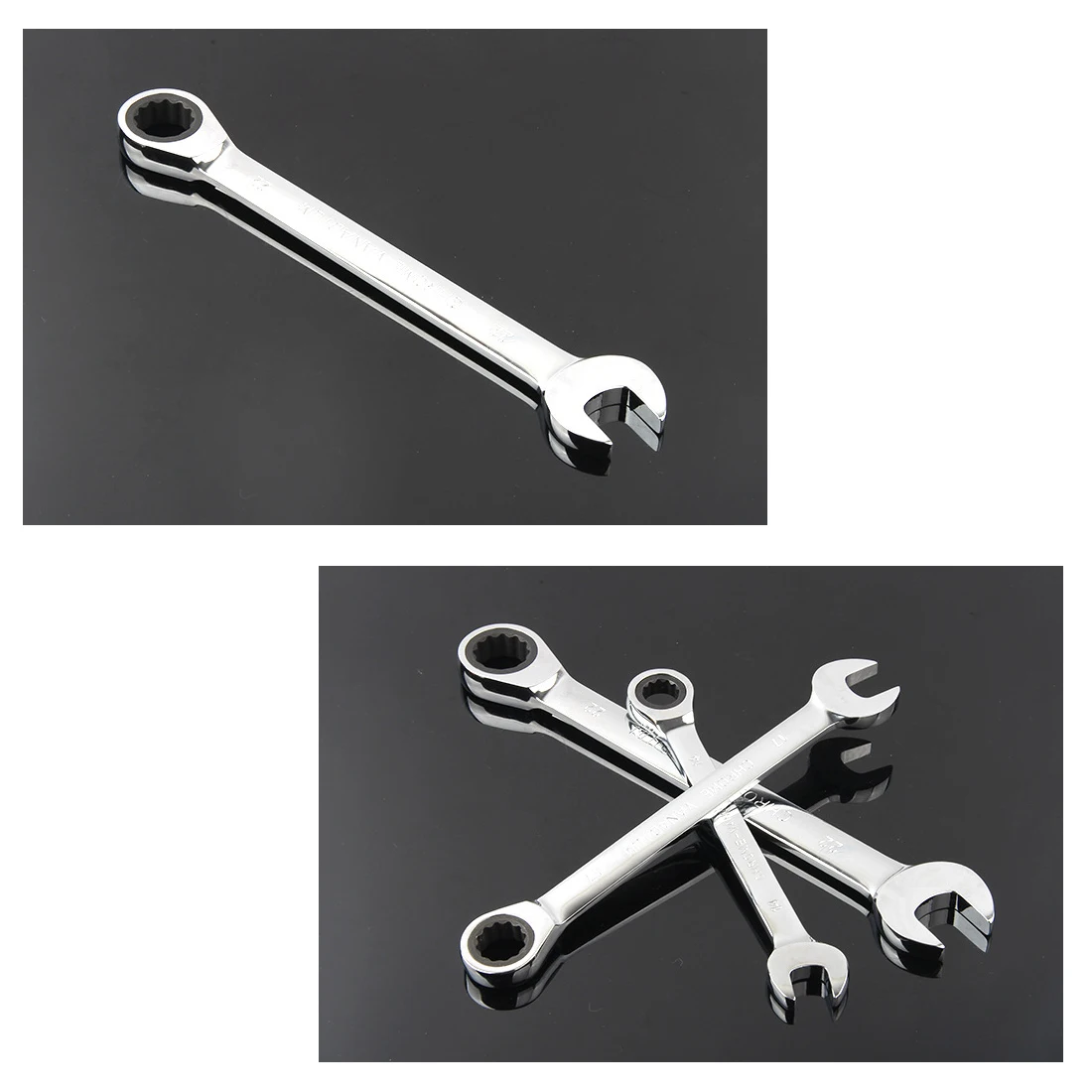 

6mm-19mm Reversible Combination Stubby Ratchet Wrench Ratcheting Socket Spanner