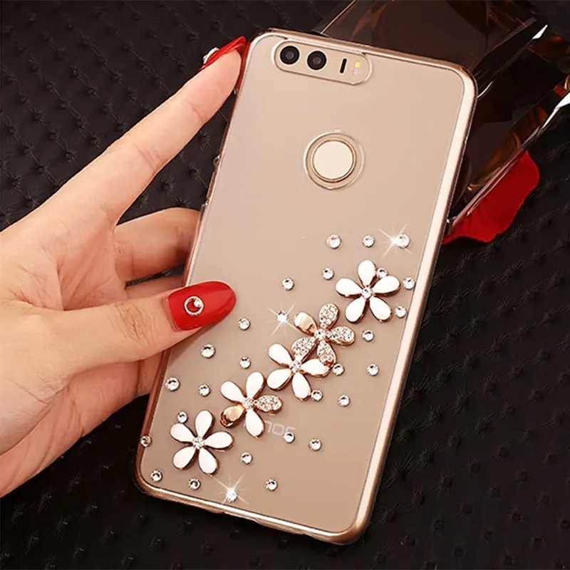 Модный чехол для HuaWei P20 Lite/P20 Plus/P20 PRO/P9 Lite 2017/P10 с голубыми цветами и