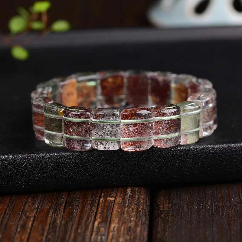 Оптовая продажа браслеты из натурального камня с цветами и призраками узором