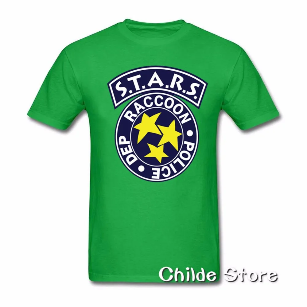 Футболки с логотипом herent Evil S.T.A.R.S Leon RPD хлопковые мужские повседневные футболки