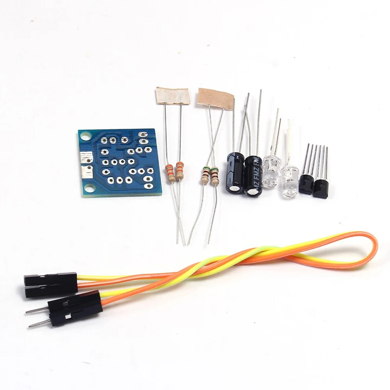 Электронный DIY Kit 5 мм светодиодный светильник простой мигающий светодиодный|diy
