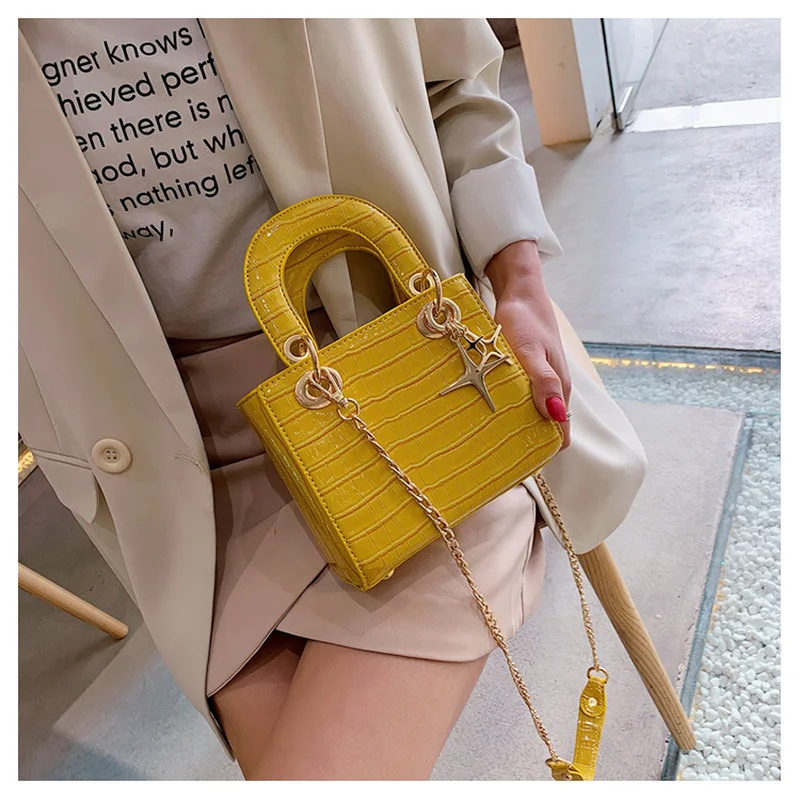 Женская сумка-мессенджер женская сумочка из кожи аллигатора искусственной на