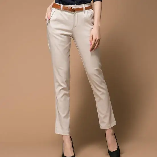 Женские повседневные штаны наряд OL Классические Брюки обтягивающие Большие