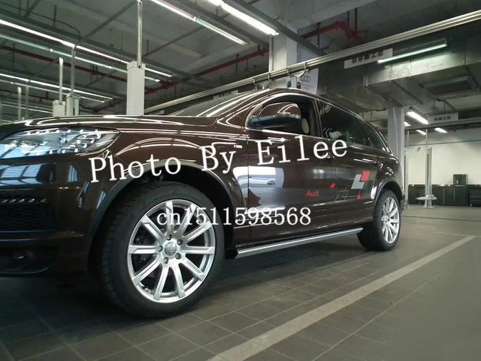 Подходит для Audi Q7 2006 2007 2008 2009 2010 2011 2012 2013 2014 2015 алюминиевая электрическая подножка