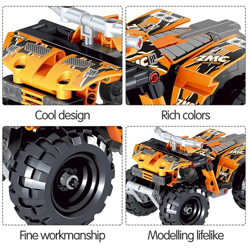 

City Mountain Off-road Motorcycle Model Building Blocks Compatible Assemble Bricks Sets Toys For Children Gift