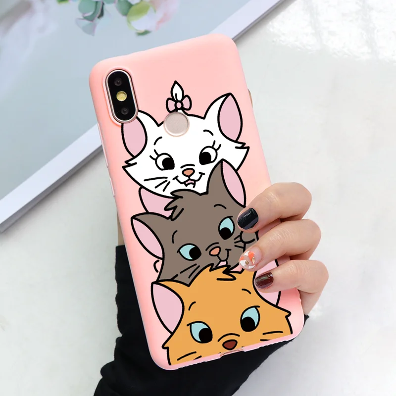 3maodie Силиконовые чехлы Marie Cat для Xiaomi mi 8 Lite A2 A1 5X6X9 SE для Red mi K20 4A 5 Plus 6A 7 Note 4X 5A 6 7 Pro S2 Мягкий ТПУ чехол - Цвет: 3maodie