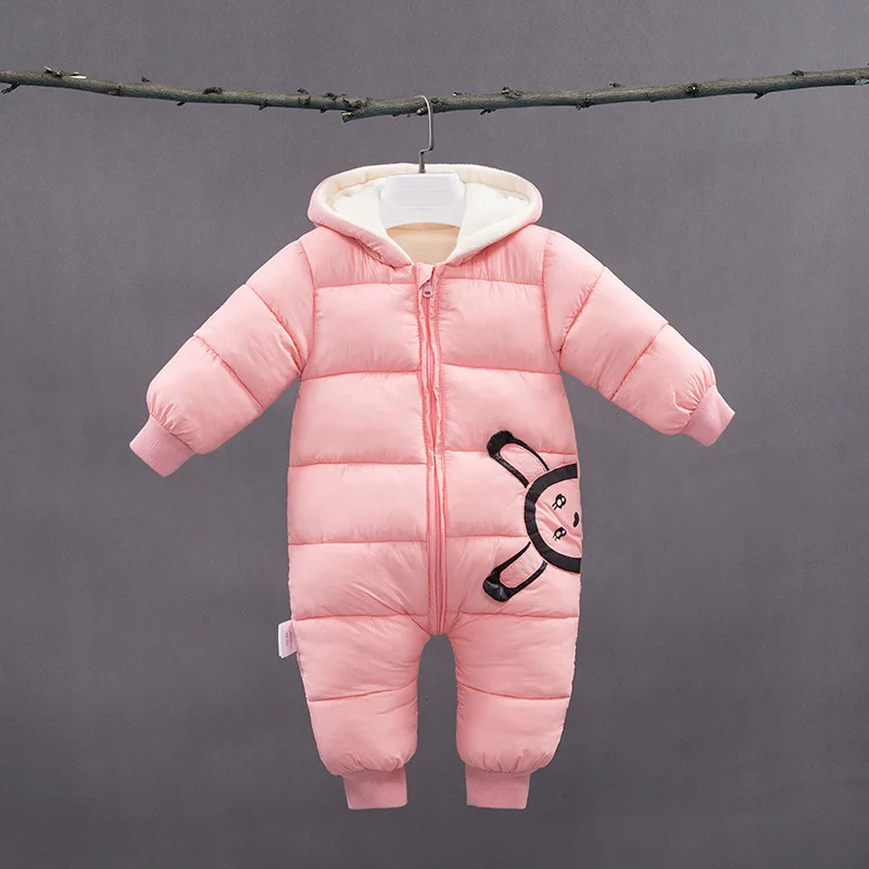 New Winter Plus velvet warm overalls kids coat Baby wear Newborn Snowsuit Boy Warm Romper Down Cotton Girl clothes Bodysuit 0-2Y | Детская