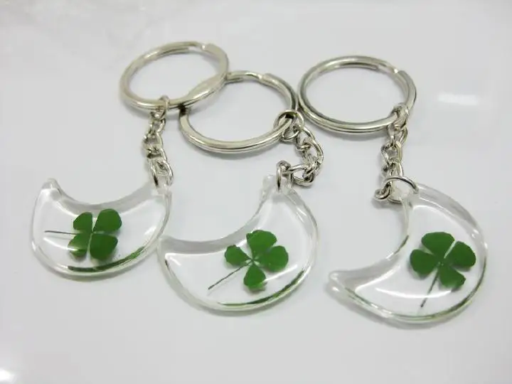 Оптовая продажа 12 шт. бижутерия SHAMROCK превосходный брелок в виде четырехлистного