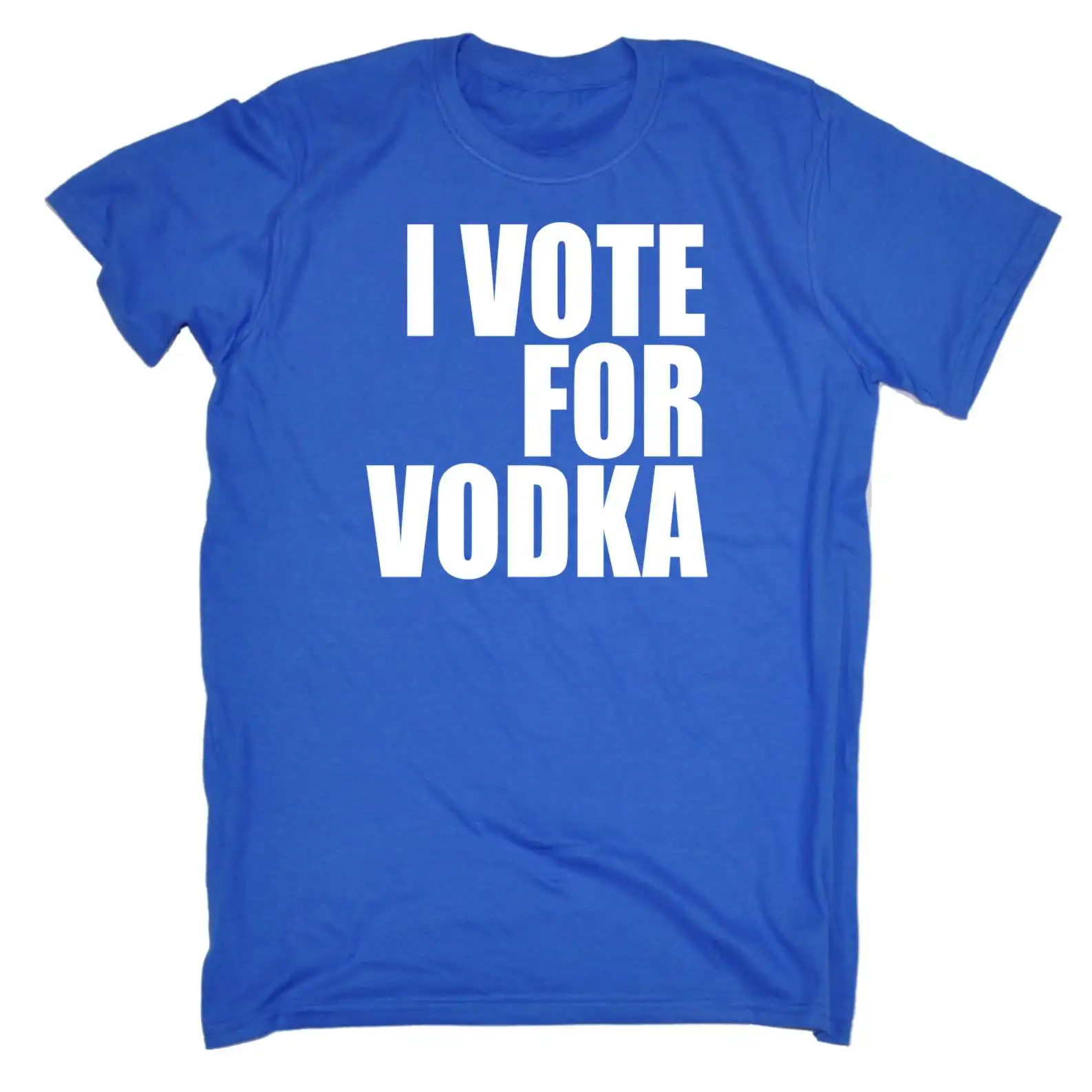 

Funny s T Shirts I Vote Vodka Funny T-Shirt Birthday Novelty Fashion Arrival Design Basic Tee