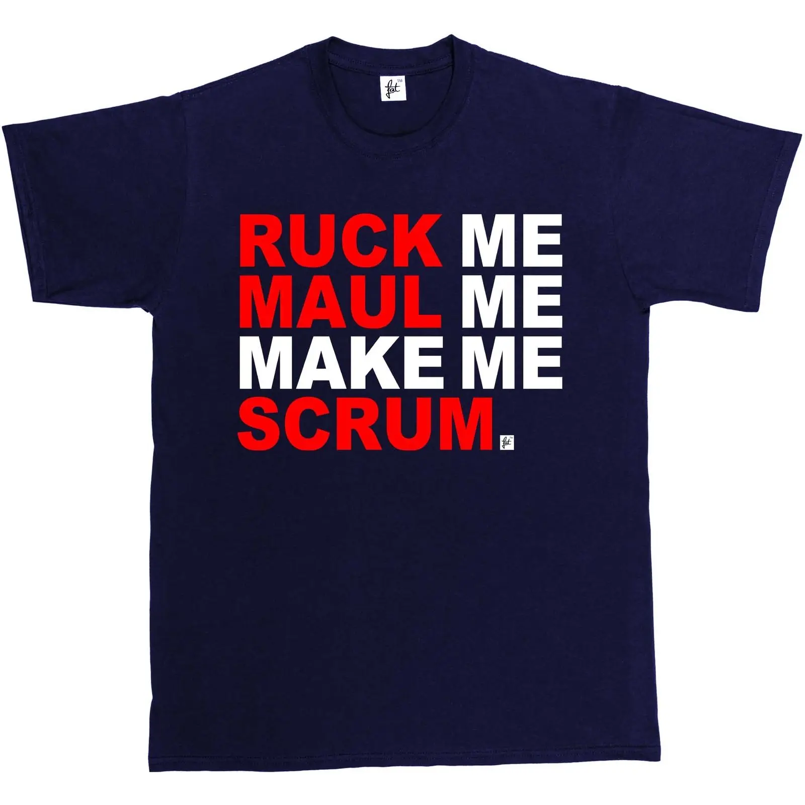 Ruck Me Maul Make Scrum Fun регби смешной подарок Рождество Мужская футболка Бесплатная