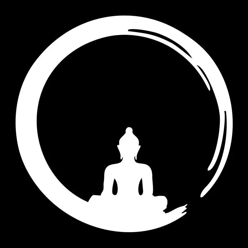 В 2nd полцены Buddhists' медитации 3D автомобильные наклейки Размер: 12*12 см мотоцикл
