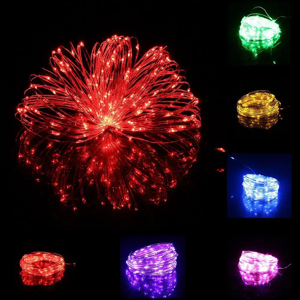 СВЕТОДИОДНЫЕ гирлянды 10 м 33 фута 100led 5 в USB питание открытый теплый белый/RGB медный