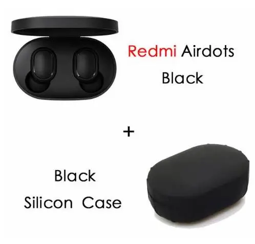 with case Оригинальные беспроводные наушники Xiaomi Redmi AirDots True, bluetooth 5,0, DSP, активная гарнитура с шумоподавлением, наушники с микрофоном - Цвет: with case
